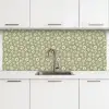 Vintage - Patronen - Bloemen - Madelief keuken achterwand 2 middel 871 -3d