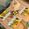 Vrouwen - Bananen - Geel Placemat vinyl groot -zzsfeer5_Kitchenyeah-website