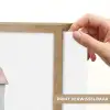Lichtblauw - Huisje - Mama - Tekst Light Box met batterij (Wandlamp) middel -USP_websiteprintNL