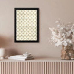 Symmetrisch - Motief - Beige fotolijst zwart zonder passe partout klein 224 -sfeer5