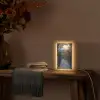 Landschap - Hek - Pad - Zonsondergang - Natuur Light Box met kabel (Tafellamp) klein -sfeer4