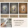 Zeilboot - Zon - Pier - Hout Light Box met kabel (Tafellamp) klein -USP_lichtkleurNL