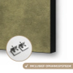 Textuur - Abstract - Groen Textielframe zwart klein 947 -USP_ophangsysteemNL