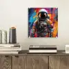 Astronaut - Graffiti - Zwart - Kleuren plexiglas 5mm klein -sfeer1