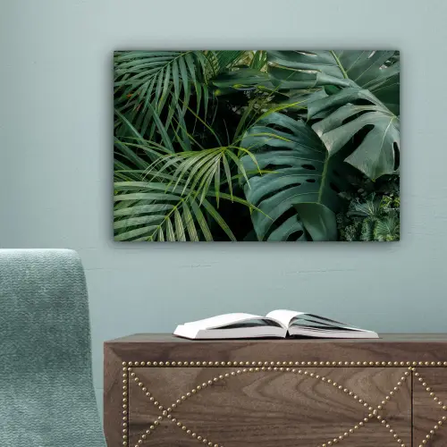 Planten - Jungle - Bladeren - Tropisch canvas 2cm klein -sfeer4