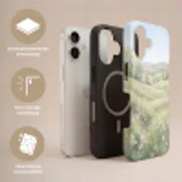 Bloemen veld - Bloemen - Groen Toughcase MagSafe Apple iPhone 17 klein -USP_Lagen_NL