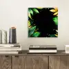 Bladeren - Groen - Geel - Verf - Jungle aluminium wit klein -sfeer1