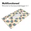 Retro - Disco - Bloemen - Discobal Muismat XXL klein 681 -sfeer4
