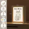 Kat - Dieren - Beige Light Box met kabel (Kinderlampje) klein -USP_NL