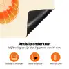 Oranje - Vlinder - Minimalistisch Inductie beschermer vinyl 3mm klein -zzzzzzz-td-onderkant