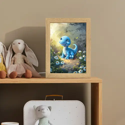 Dino - Blauw - Baby - Dinosaurus Light Box met kabel klein -sfeer2_kind