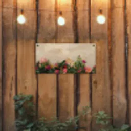 Rozen - Muur - Vintage tuinposter los doek klein -sfeer1