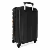 Koraal met zeesterren print NBS - Handbagage koffer - Volwassenen Unisex middel -achterkant