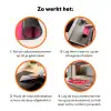 Tijger - Kimono - Planten - Roze Inductie beschermer vinyl 3mm klein -zzzzzzz-td-werking
