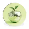 Groen - Disco - Decoratie - Appel Wandcirkel aluminium klein -3d