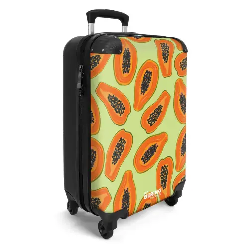 Summer memories - Papaja's op een groene achtergrond NBS - Handbagage koffer - Kinderen Unisex middel -productfoto_3d