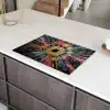 Explosie - Goud - Kleurrijk - Abstract Inductie beschermer vinyl 3mm klein -sfeer8