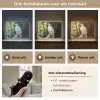 Arend - Hout - Wit - Planten Light Box met batterij (Wandlamp) middel -USP_lichtkleurNL