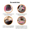 Citroen - Geel - Fris Inductie beschermer vinyl 3mm klein -zzzzzzz-td-werking