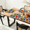 Stippen - Vormen - Modern - Kleuren Placemat vinyl groot -zzsfeer4_Kitchenyeah-website