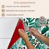 Palmblad - Panterprint - Tropical keuken achterwand spatscherm klein -spatscherm_NL