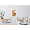 Veldbloemen - Stengels - Blaadjes - Groen Muursticker klein -eettafel