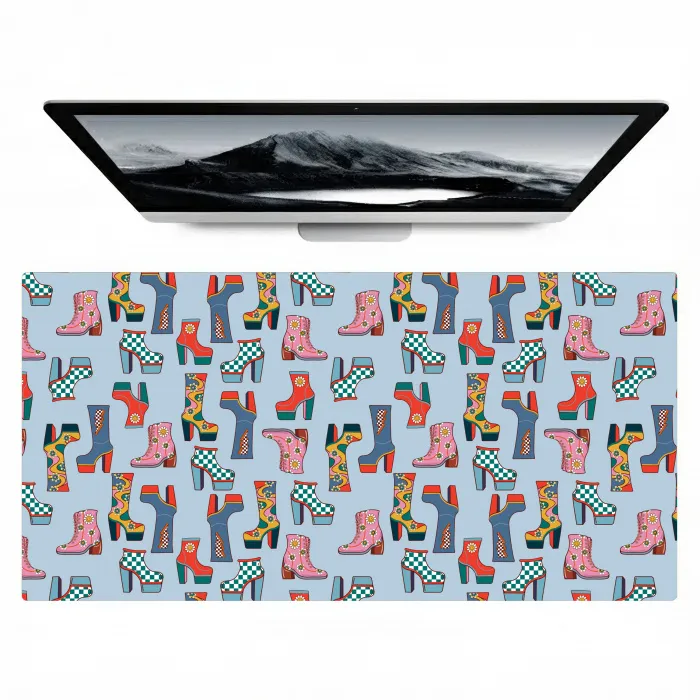 Laarzen - Patroon - Disco Muismat XXL klein 681 -zzz3d
