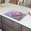 Bloemen - Paars - Overloop - Meeldraden Inductie beschermer vinyl 3mm klein -sfeer8