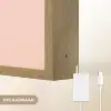 Margrieten - Boeket - Strikje - Roze Light Box met batterij (Wandlamp) middel -USP_websiteoplaadbaarNL
