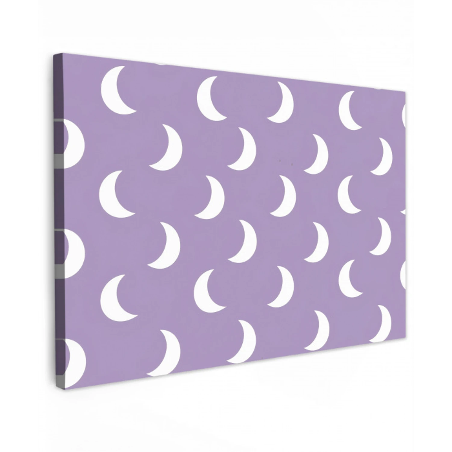 Manen - Patroon - Paars Tuinposter op houten frame 2 cm dik klein 845 -3d