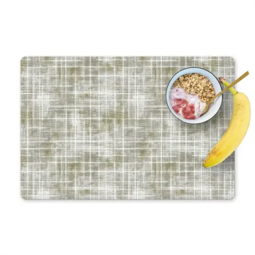 Linnen - Patroon - Groen Placemat vinyl groot 368 -zzzproduct_Kitchenyeah-website