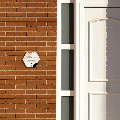 Abstract - Verfspetters - Sierlijk Naambord Hexagon klein -sfeer3-hexagon-XS