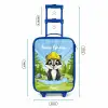 Wally werkbeer Kinderkoffer - Blauw klein -productfoto_formaten
