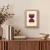Zandloper - Symmetrisch - Rood - Paars Light Box met kabel (Tafellamp) klein -sfeer2