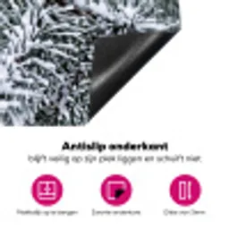 Dennenappel - Tak - Sneeuw - Winter - Sfeervol Inductie beschermer vinyl 3mm klein -wsfeer4_website