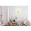 Softijs - Hoorntje - Wit Wandcirkel aluminium klein -woonkamer