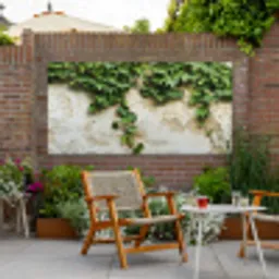Klimop - Muur - Groen Tuinposter op houten frame 2 cm dik xxl -sfeer3