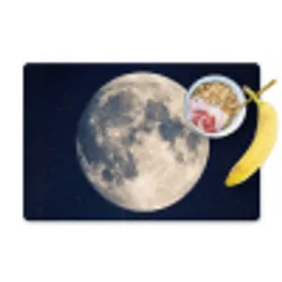 Ruimte - Maan - Kosmos Placemat vinyl groot -zzzproduct_Kitchenyeah-website