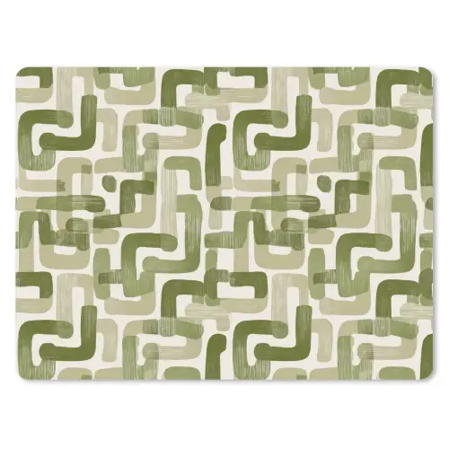 Modern - Grafisch - Groen muismat rubber klein 262 -3d