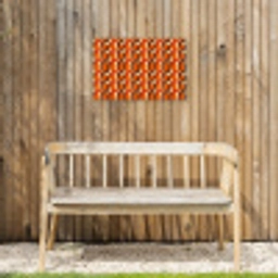 Retro - Modern - Kleurrijk Tuinposter op houten frame 2 cm dik klein 845 -sfeer4