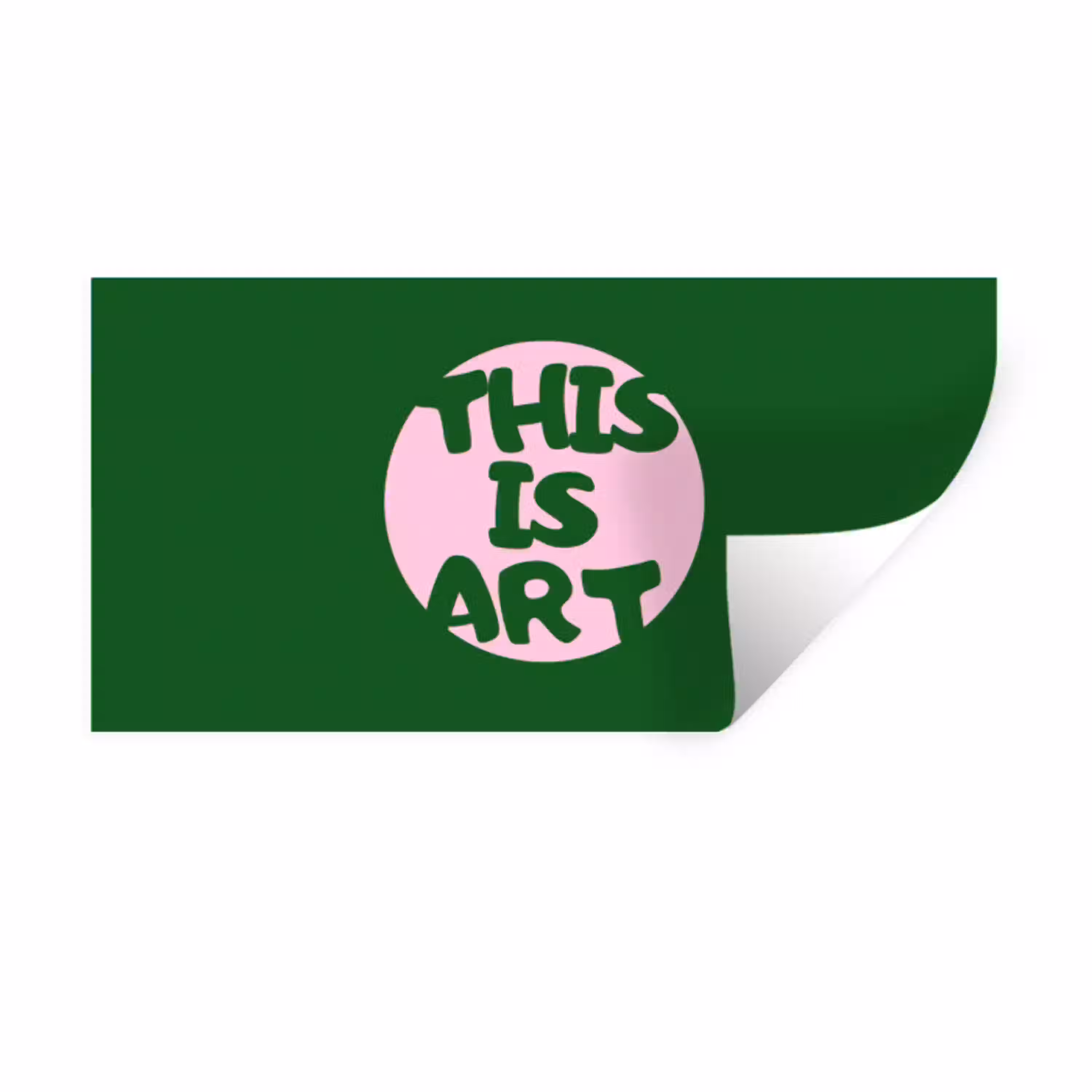 Cirkel - Roze - Tekst - Art Muursticker klein -3d