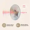 Abstract - Pastel kleuren - Goud - Modern - Aesthetic Akoestische PET Vilt - Rond klein -USP_FR