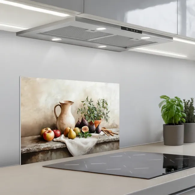 Fruit - Kruiden - Landelijk keuken achterwand spatscherm klein -3d_schuin