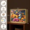 Vlinder - Dier - Kleurrijk - Bloemen - Natuur Light Box met batterij (Wandlamp) middel -USP_websiteoverzichtNL