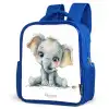 Baby olifant Kinderrugzak - Blauw middel -schuin