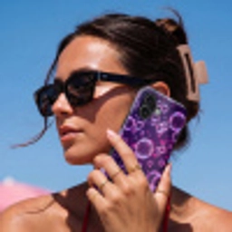 Paars - Bubbels - Schuim Toughcase MagSafe Apple iPhone 17 klein -Sfeer2V