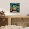 Doorkijk - Bloemen - Hortensia - Pad aluminium wit klein -sfeer3