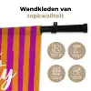 Modern - Hello - Oranje Wandkleed katoen klein -sfeer2
