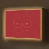 big heart small titties - Hart - Rood Light Box met batterij (Wandlamp) middel -z3d_website
