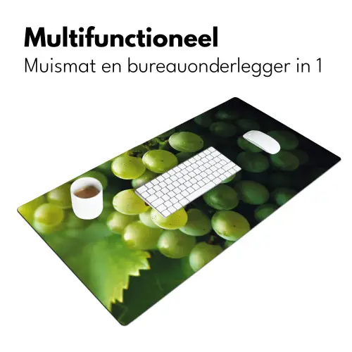 Druiven - Tros - Groen Muismat XXL klein -sfeer4